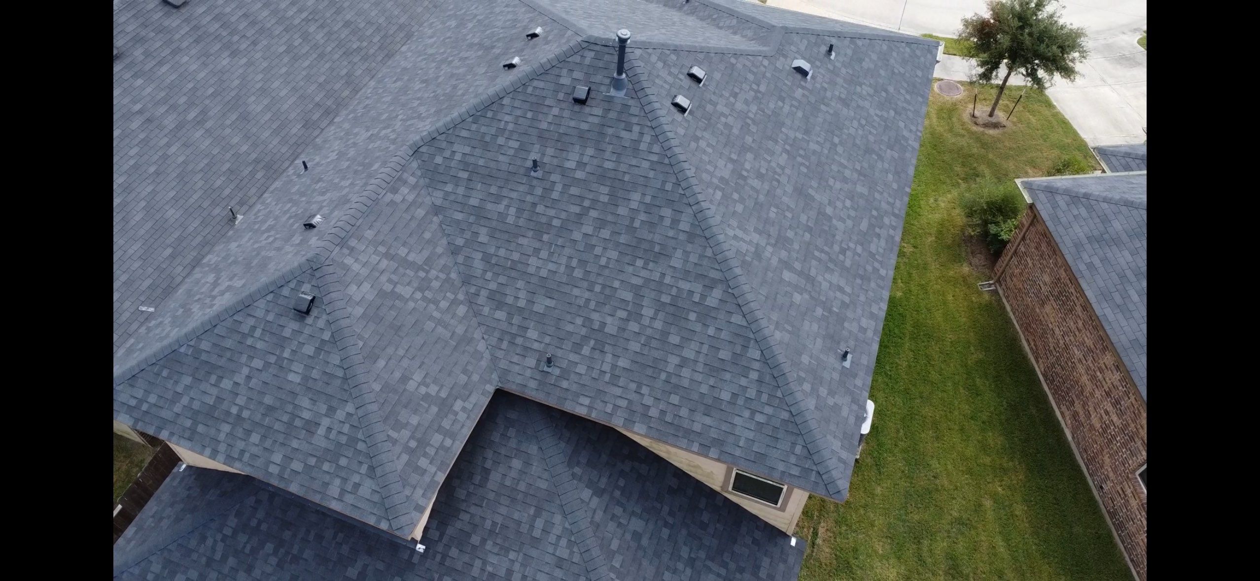 Reroof after Hurricane Beryl by Berry Good Roofing 