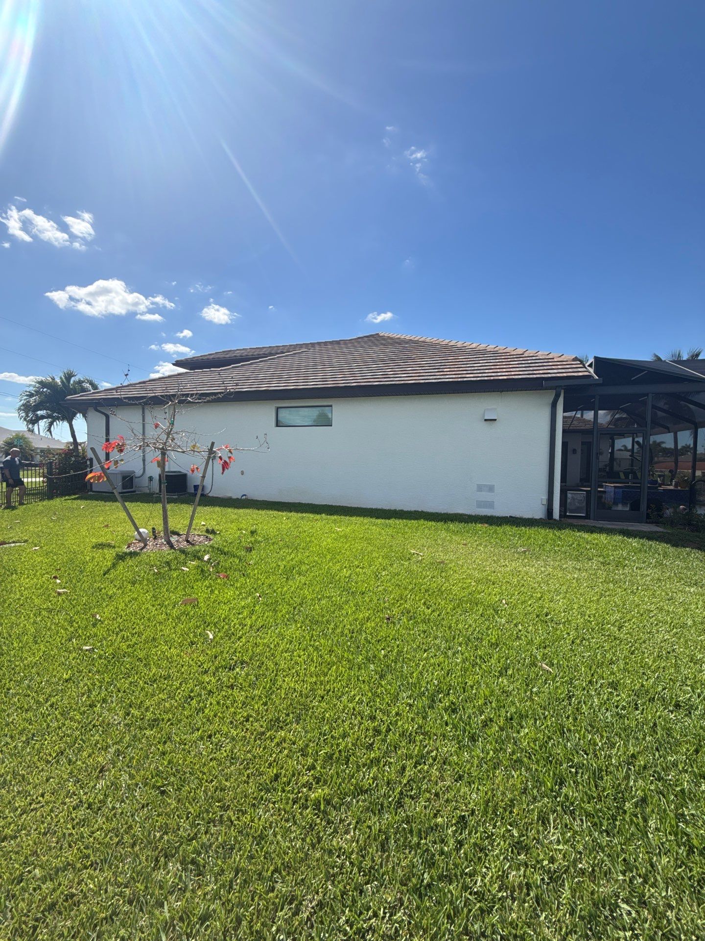 6 Inch Seamless Gutters using Musket Brown Seamless Gutters in Cape Coral FL by Gutter Professors