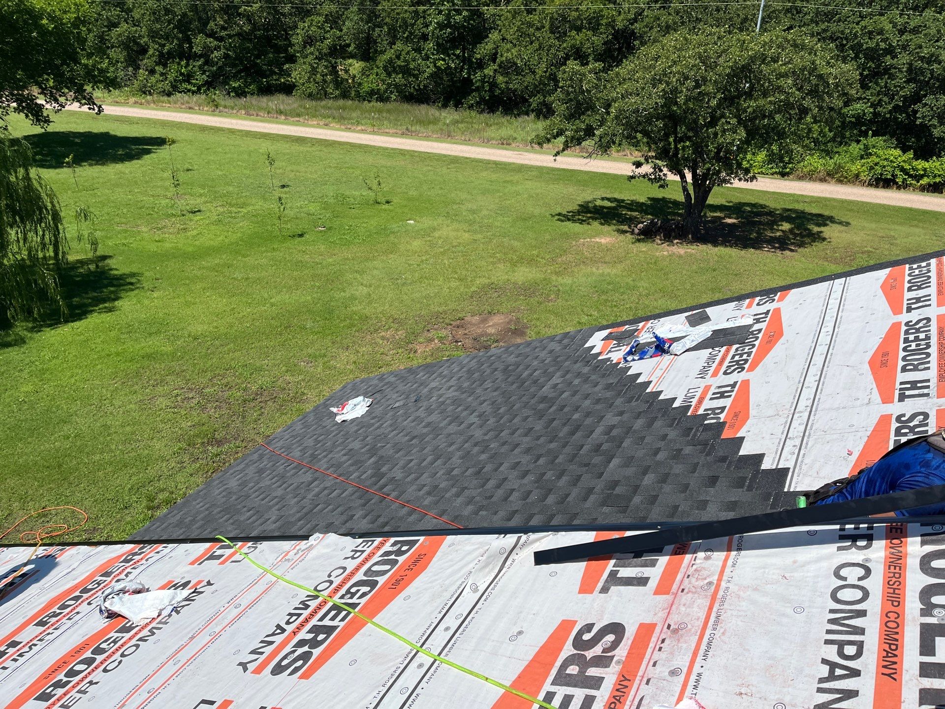 Roof Replacement and Architectural Shingle Installation in Joy, Oklahoma by BANA Roofing and Solar Supply