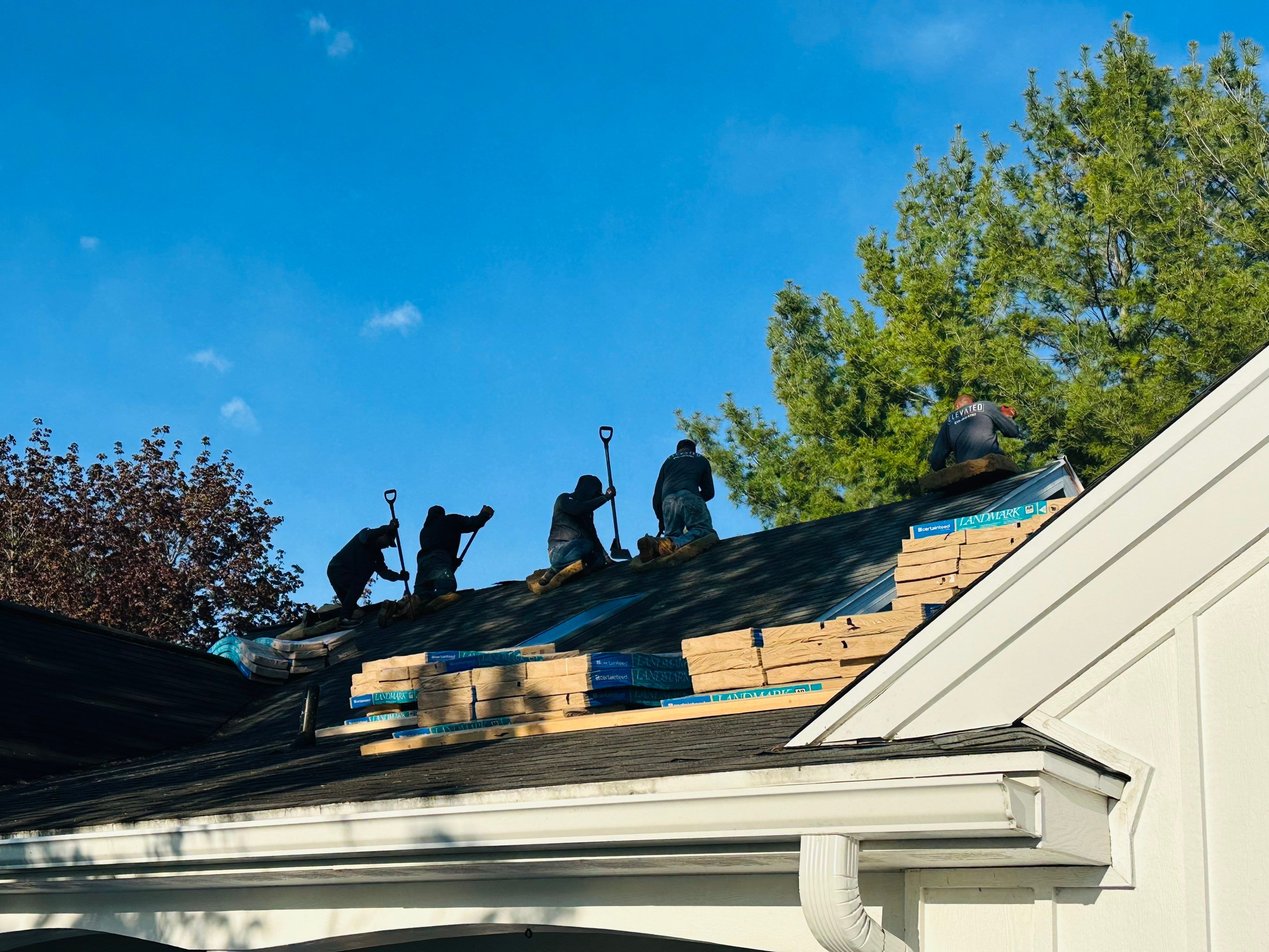 Residential Roofing Installation using CertainTeed Landmark by Elevated Home Exteriors