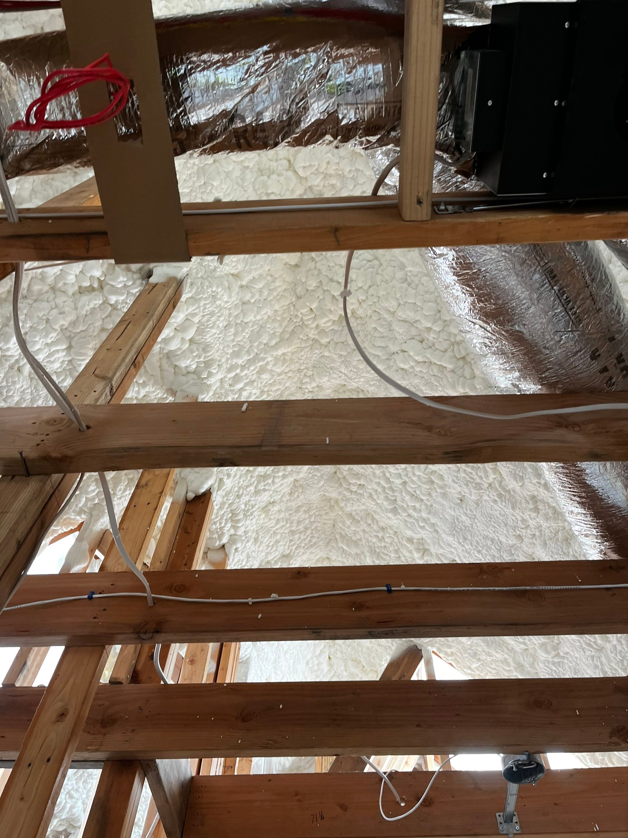 New Home Construction using open cell spray foam by NYS Foam & Energy