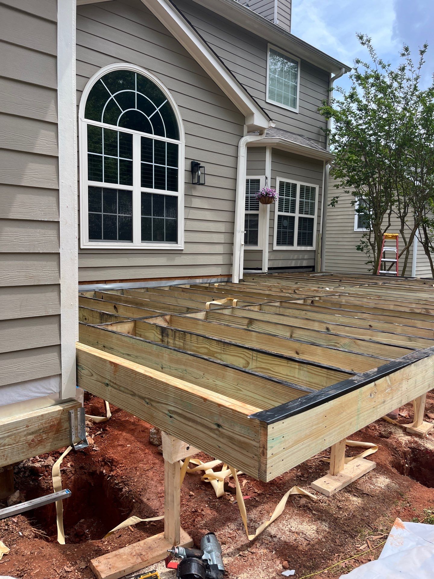 Wood Deck Build and Screen Porch Install in Kennesaw, GA by Nelson Exteriors 