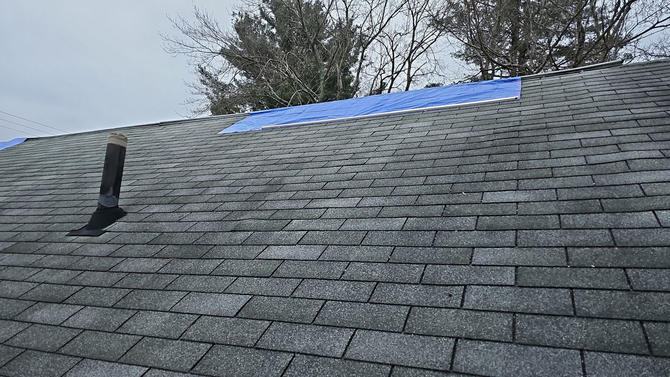 ATLAS PINNACLE COLOR: COASTAL GRANITE DRIP EDGE: BLACK by Eagle Eye Roofing