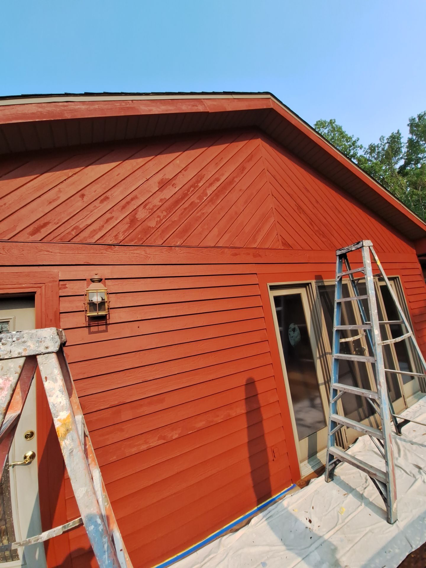 Color update with exterior staining and painting by Gordon Painting