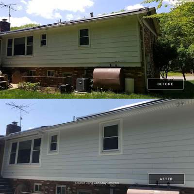 Siding Installation using James Hardy Cedar Mill Plank
