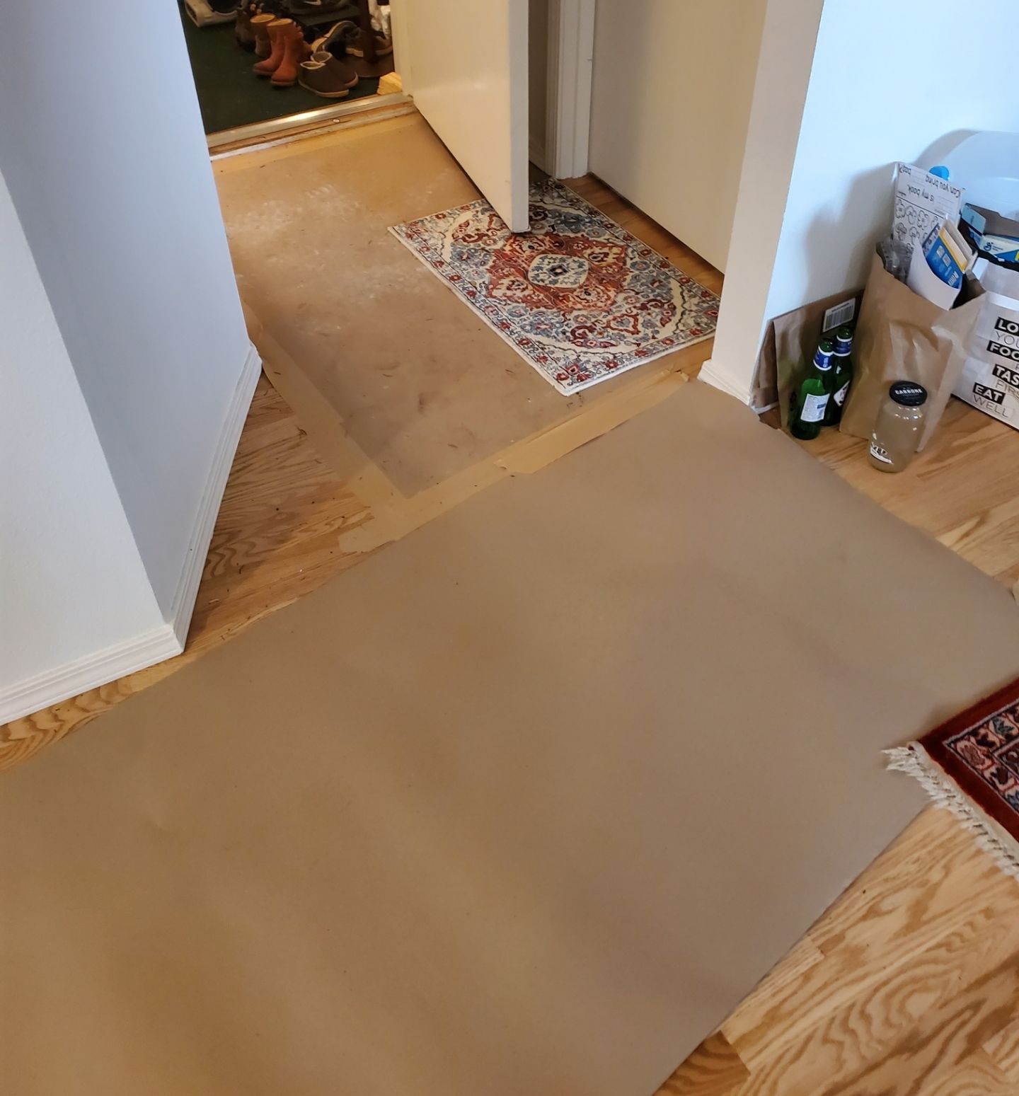 Water Damage using Air Movers by Construction Now LLC