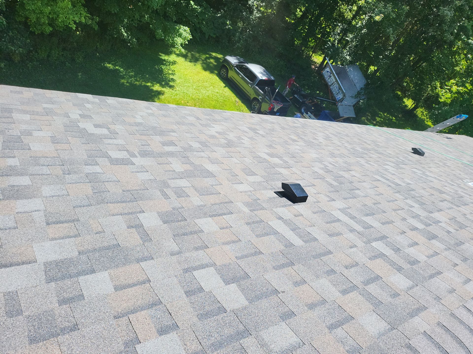 Residential Roofing Installation using Owens Corning TruDefinition Duration AR - Williamsburg Gray by A Plus Exterior