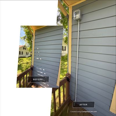 Exterior Weatherproof Junction Box & Surface Conduit Installation