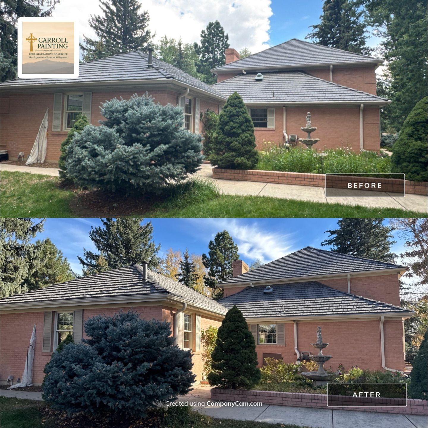 Shutter Restoration and Trim Paint in The Broadmoor by Carroll Painting LLC
