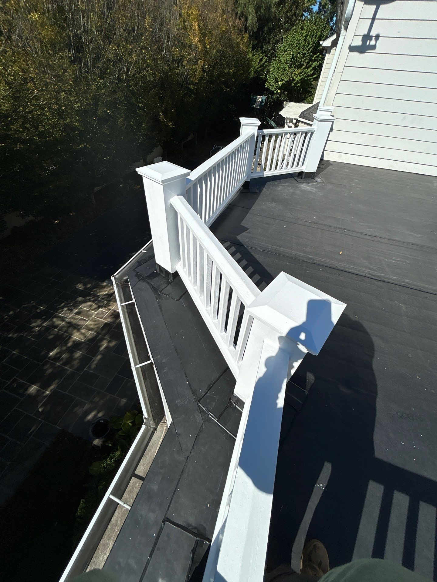 McLean - Residential Flat Roof Replacement with Carlisle Syntec EPDM by RM Banning, Inc.
