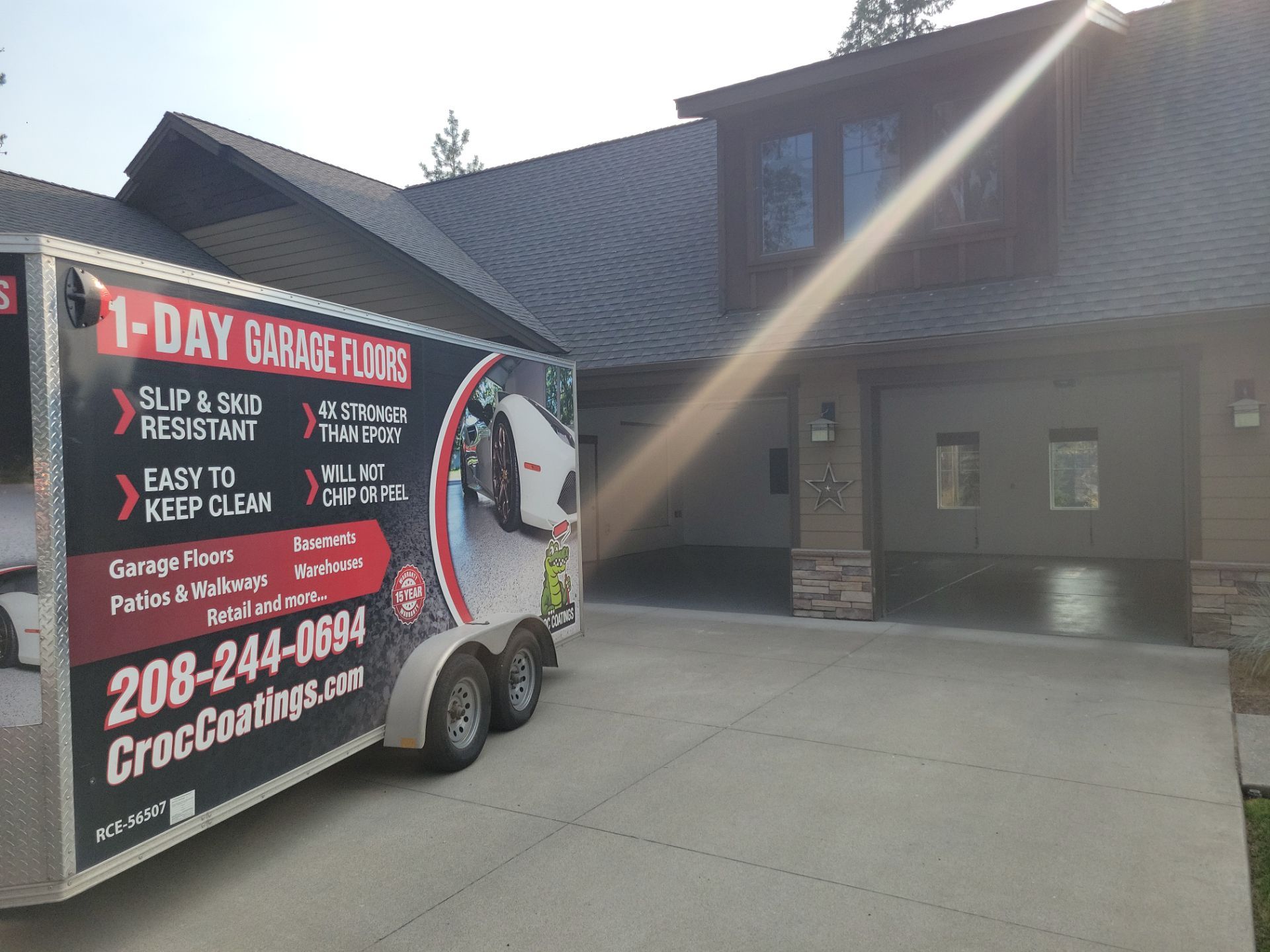 Garage Transformation using Denali Hybrid by Croc Coatings, LLC