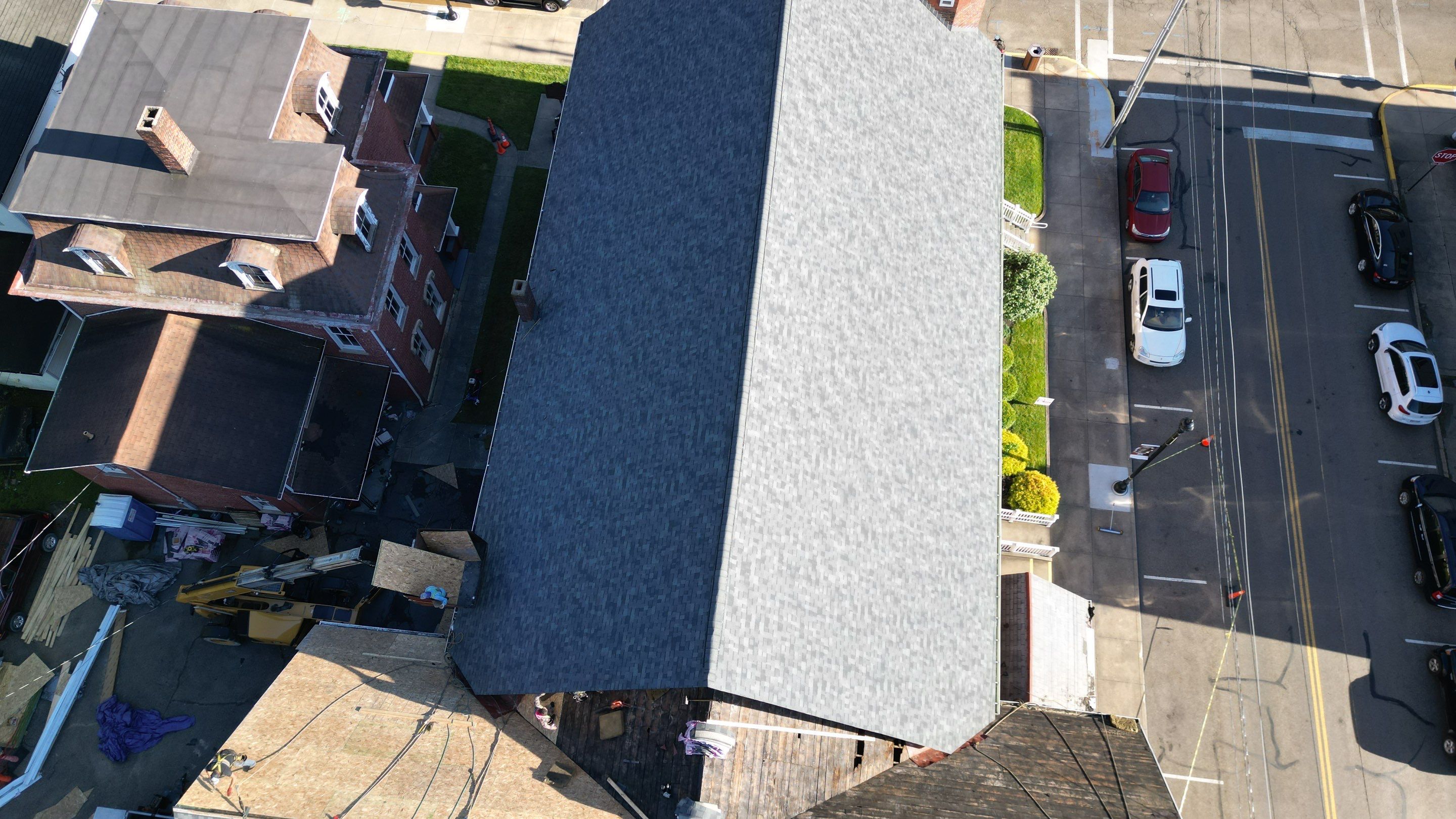 Commercial Roofing Installation using Duration Series Shingles - Estate Gray by RoofX 