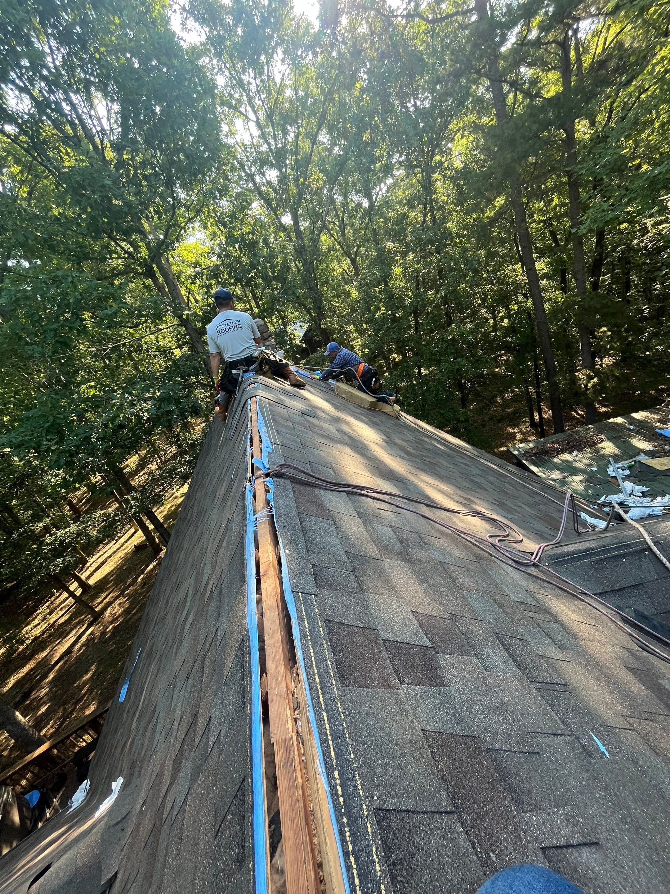 Residential Reroof: 40 Year Impact Rated Architectural Shingles by Hostetler Roofing