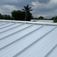 24ga 1.5" Mechanical Seam Regal White  by Total Roofing System The Metal Roof Experts