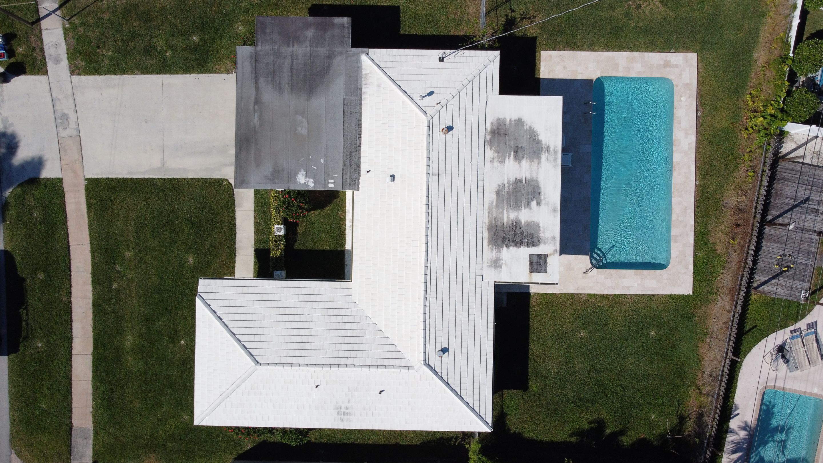 Residential Roofing Installation using 1" Nail strip metal roof by BLUES BROTHERS ROOFING