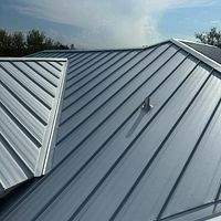 24ga 1.5" Mechanical Seam Mill Finish by Total Roofing System The Metal Roof Experts