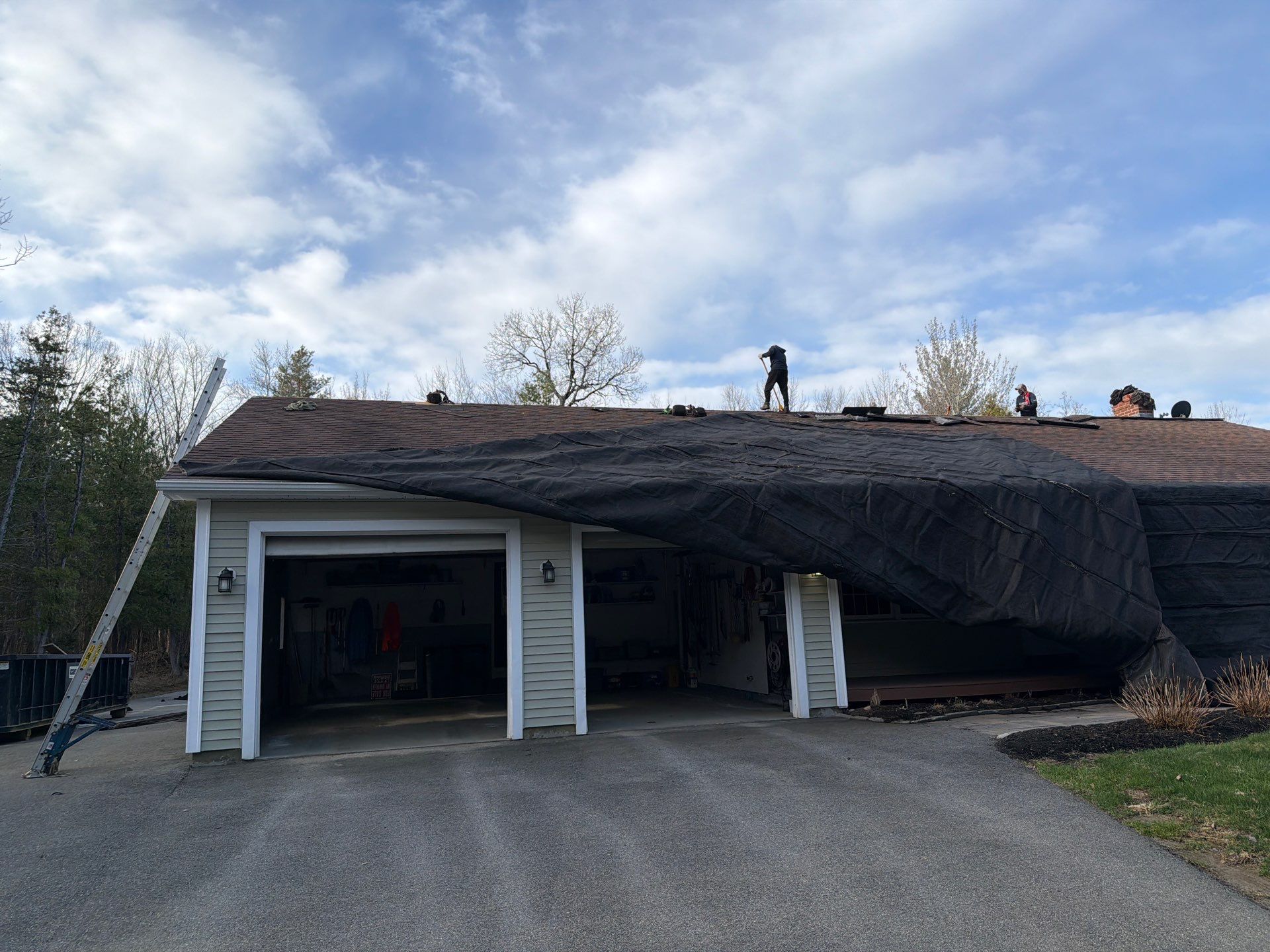 Asphalt Roof Replacement with IKO Cambridge Shingles in Fairfield, ME by Tall pine roofing