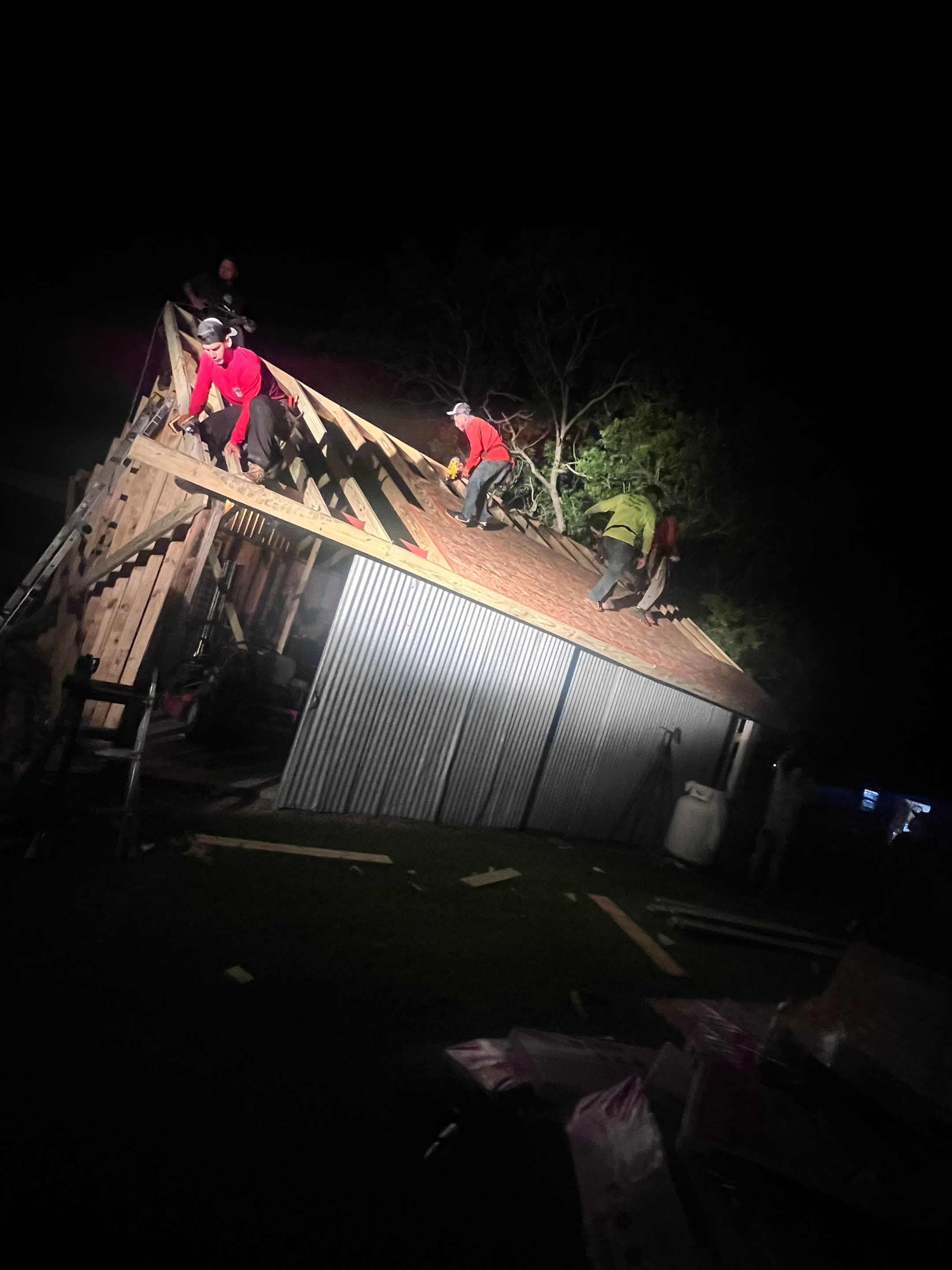 Residential Roofing Installation using Metal by Roof Repair Company