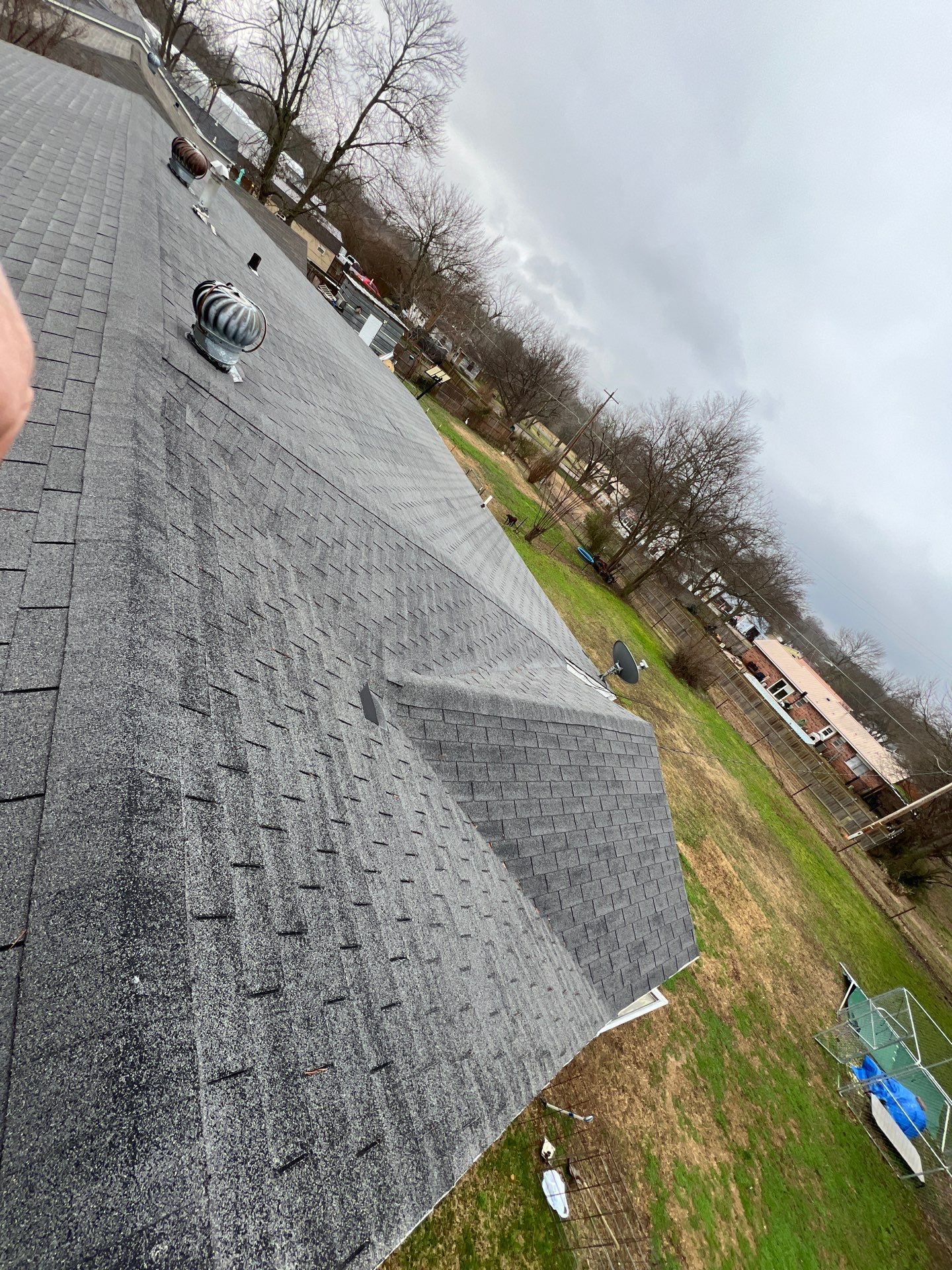 Storm damage restoration project by In & Out Construction & Remodeling, LLC