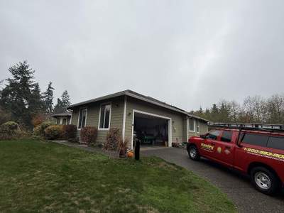 Residential Roof Repair in Progress in Poulsbo, WA