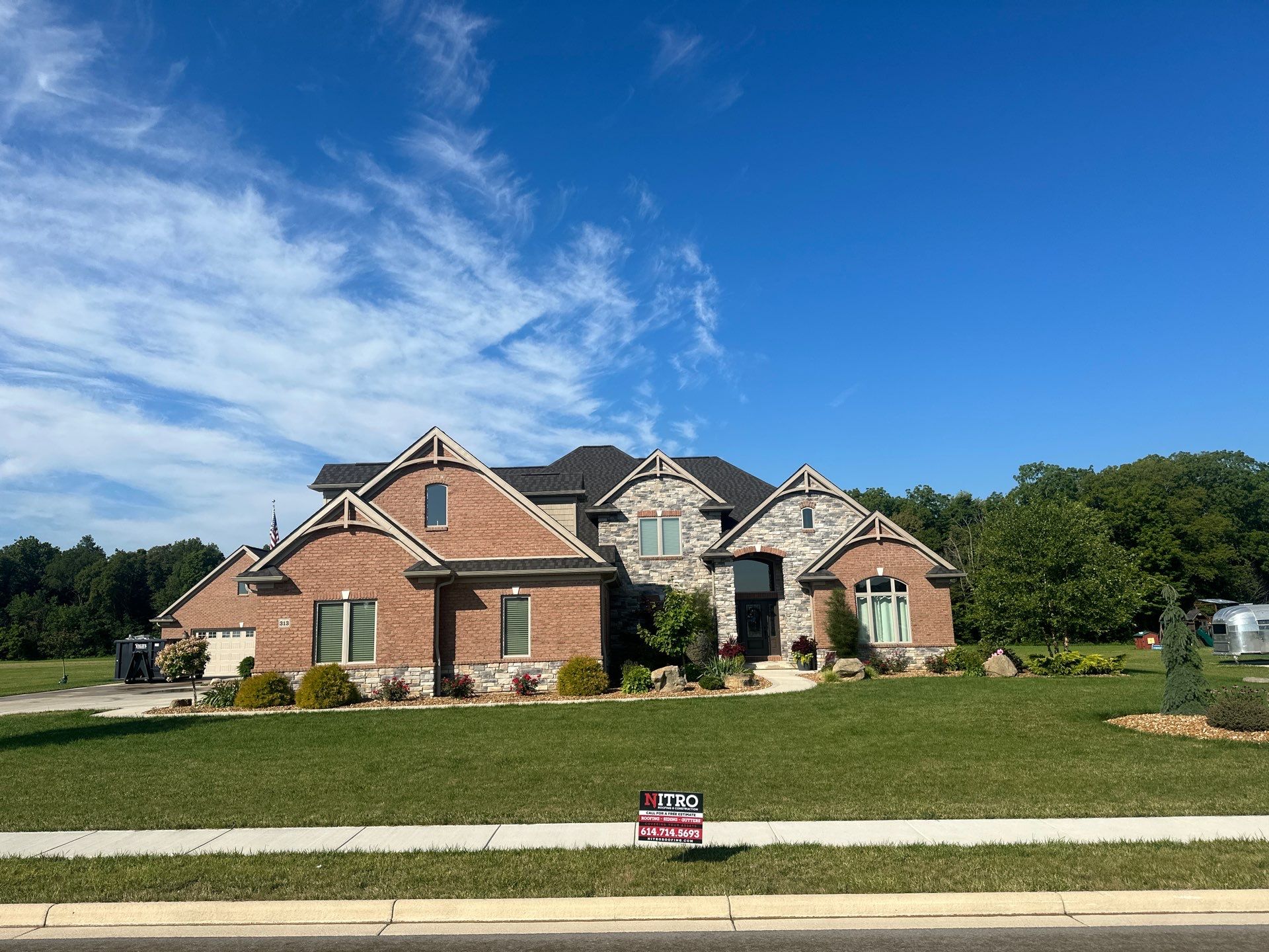 Residential Roofing Installation using GAF Timberline HDZ Appalachian Sky by Nitro Roofing and Construction