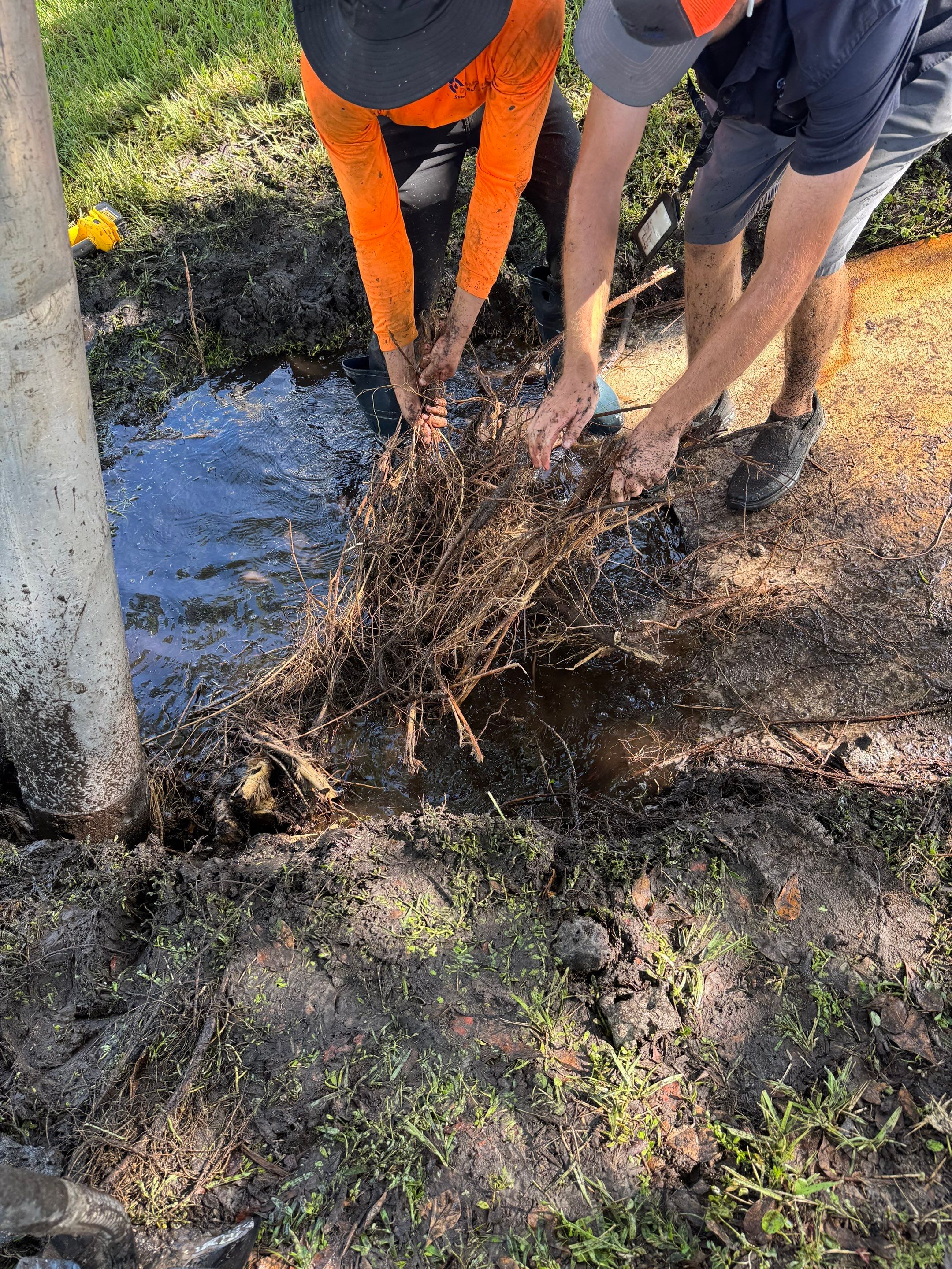 Culvert Cleaning at Bank of America on Marco by Don Mar, Inc. Storm Water Solutions