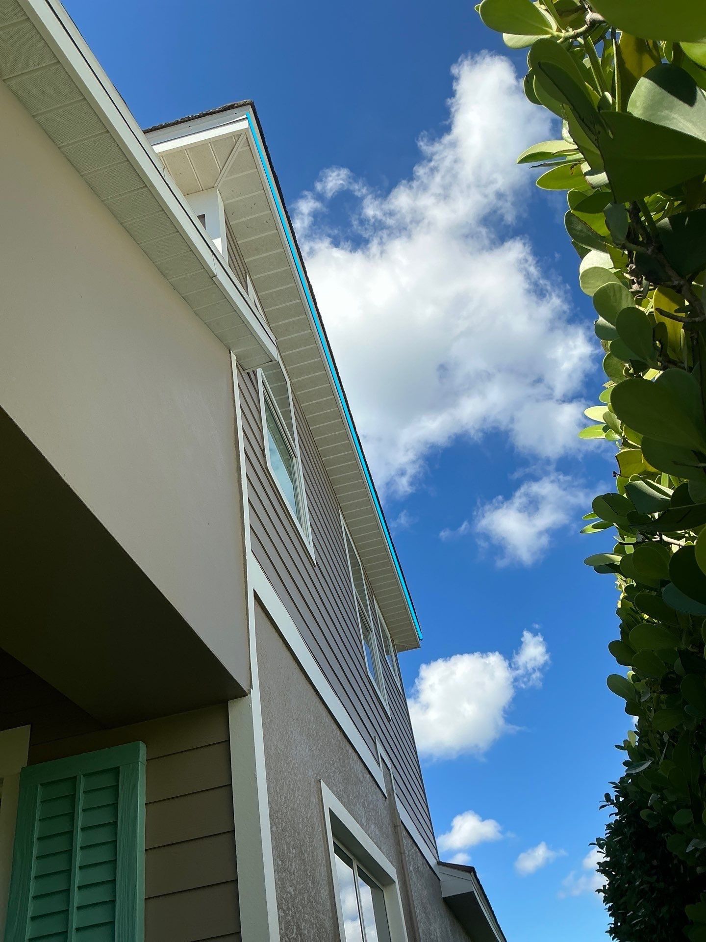 Bronze Downspouts & 7-Inch K-style Seamless Gutter Installation in Fort Myers FL by Gutter Professors