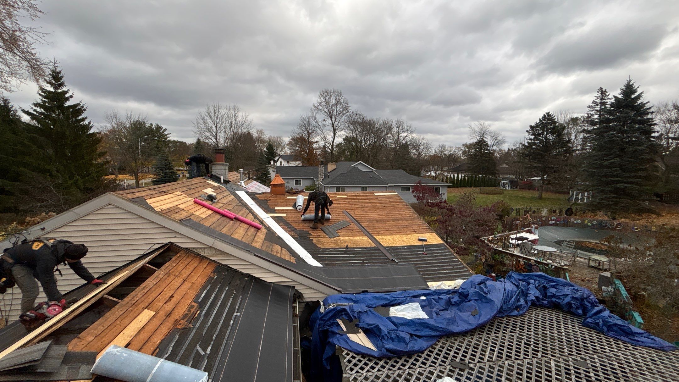 Roof Replacement using Owens Corning Aged Copper by 180 Contractors