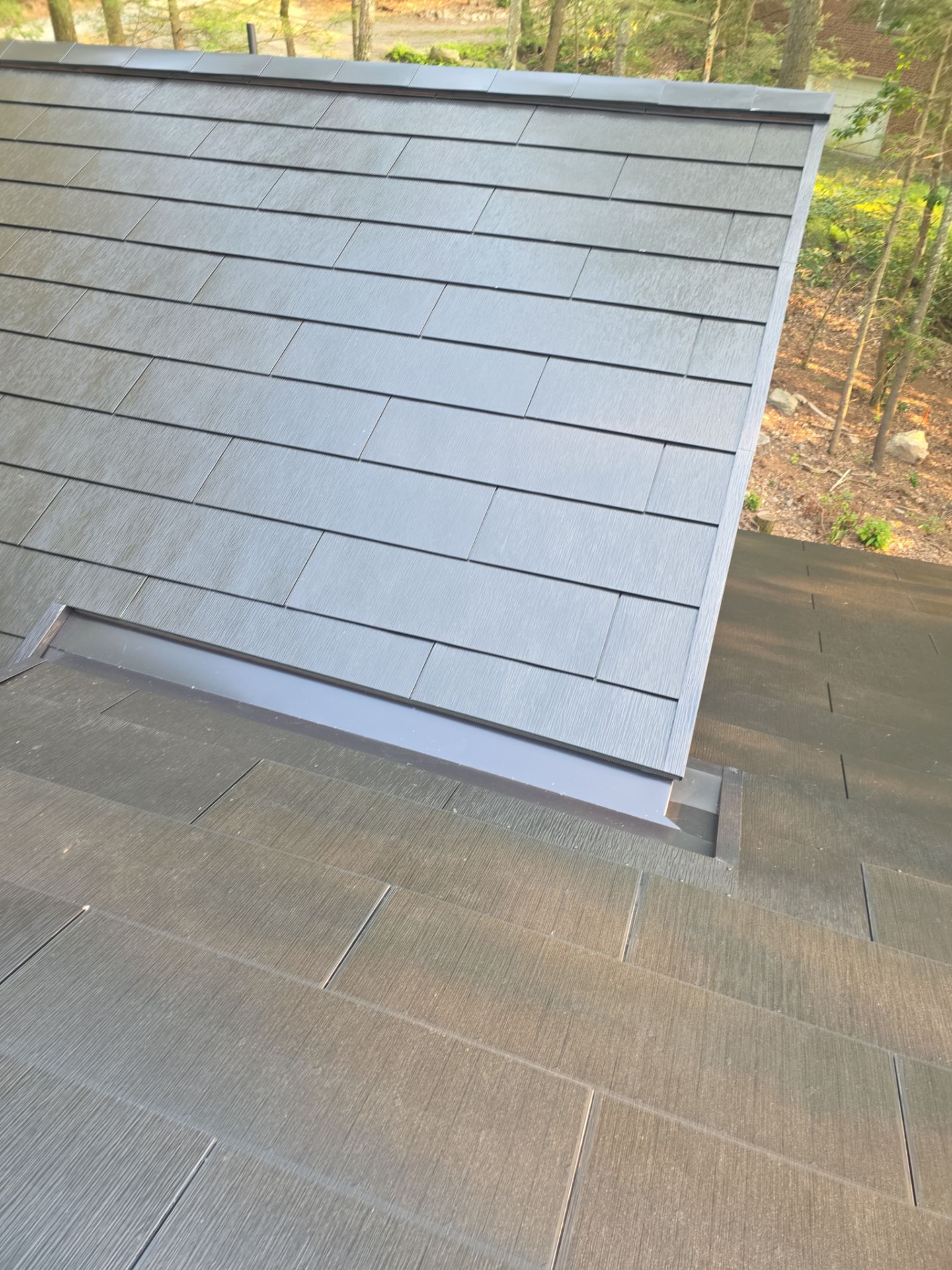 Stunning Tesla Solar Roof Cabin in the Woods by American Home Contractors