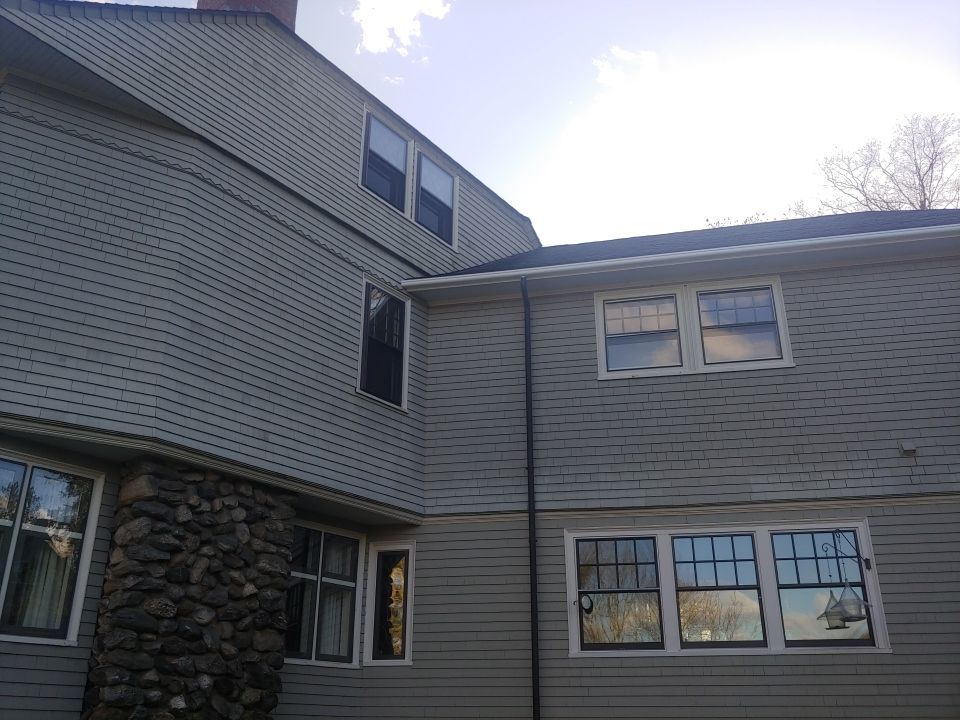 Gutter Installation using 4x6 Fiberglass Gutter with Moulding by Gutter Pro Enterprises