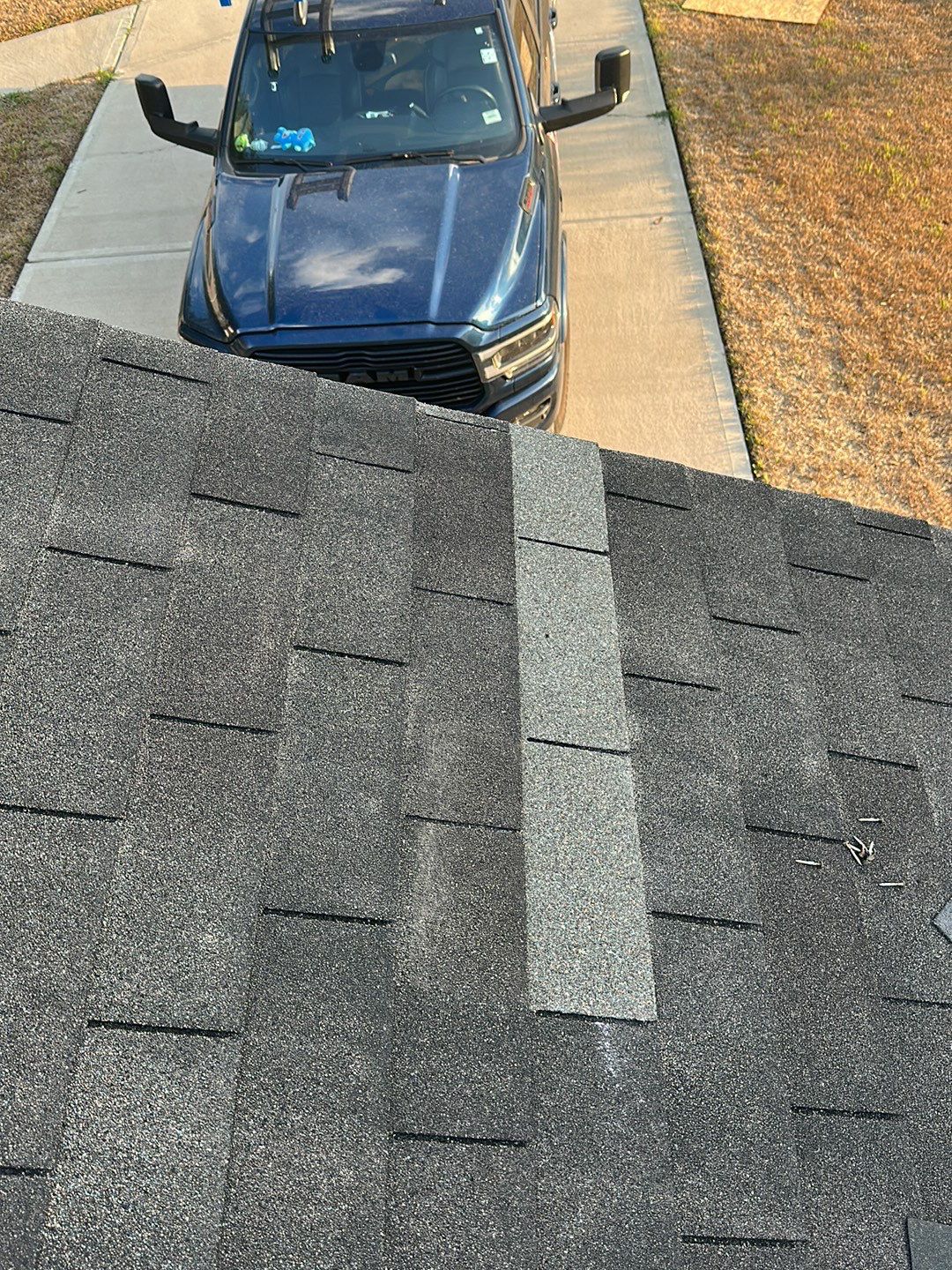 Hail Damage using Owen's Corning Duration (Lifetime) Shingles by Roof Repair Company