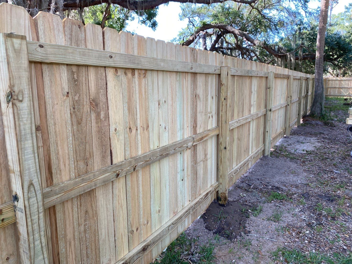 Bradenton, FL 6ft. Treated Board on Board Privacy Fence  by Asap fence and gates, LLC