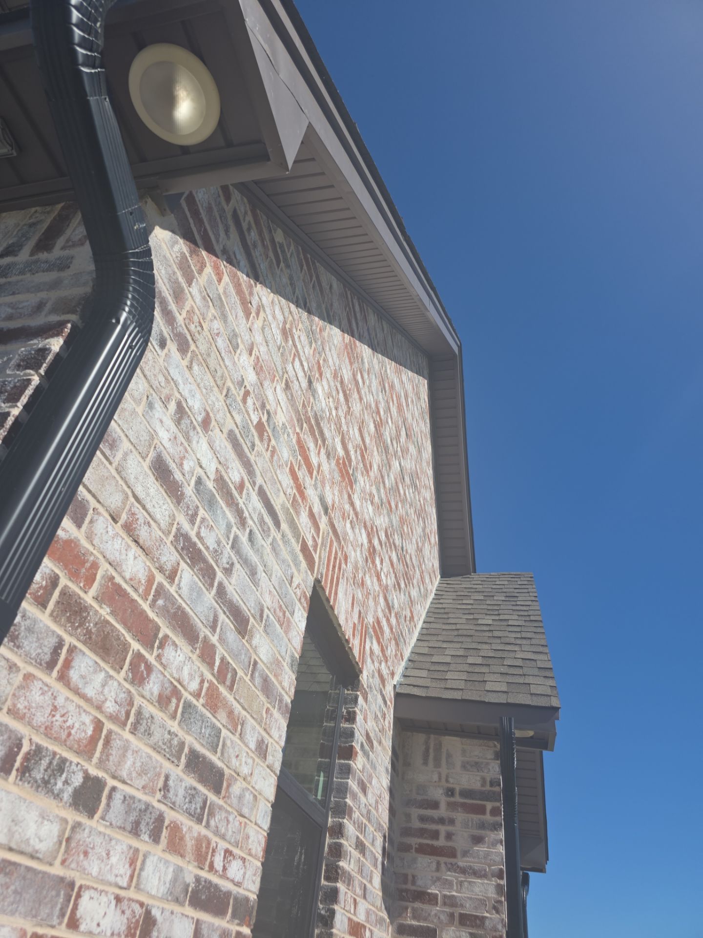 Fascia and door frames wrapped with PVC coil & soffit installation by In & Out Construction & Remodeling, LLC