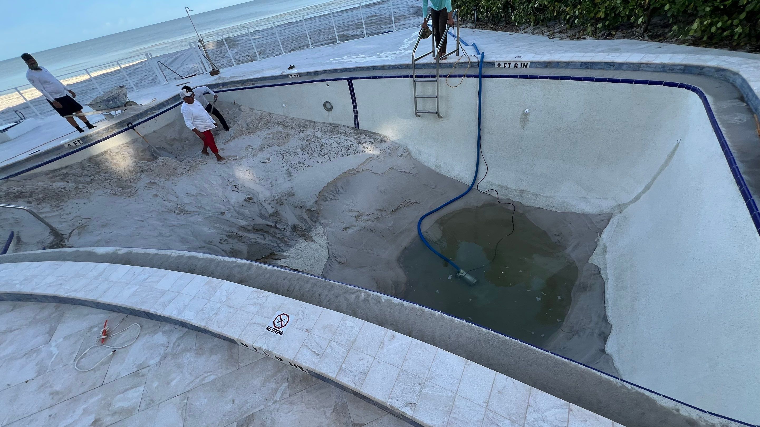 Naples Condo Pool Cleanout by APS Power & Water