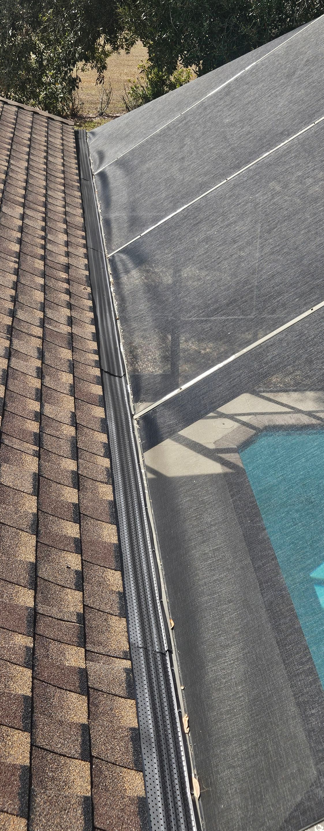 Gutter Guards Installation and New seamless gutters using Leaf Guard in Bradenton Fl by Gutter Professors