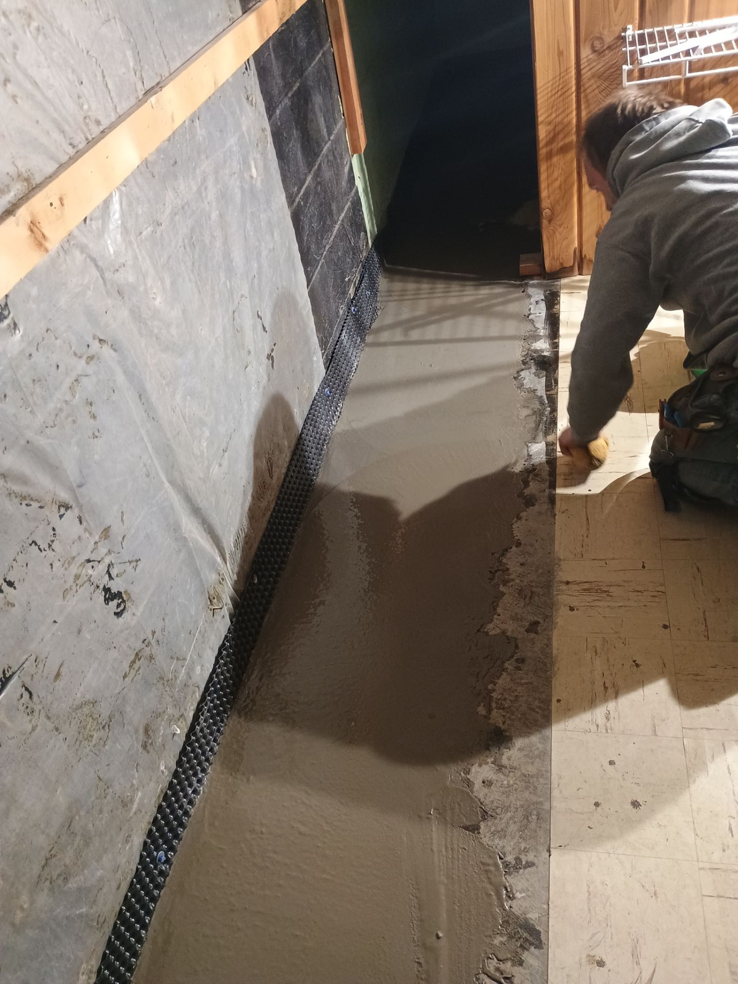 Helping Dan Get Going on His Remodel by Waterproofing Northeast
