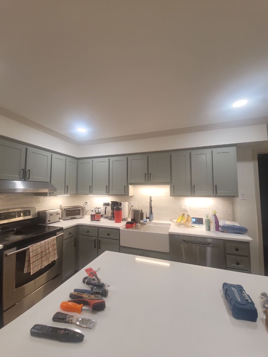 A Pathway to Personality – A Two-Tone Kitchen Transformation in Apex by Elite Remodeling and Design LLC