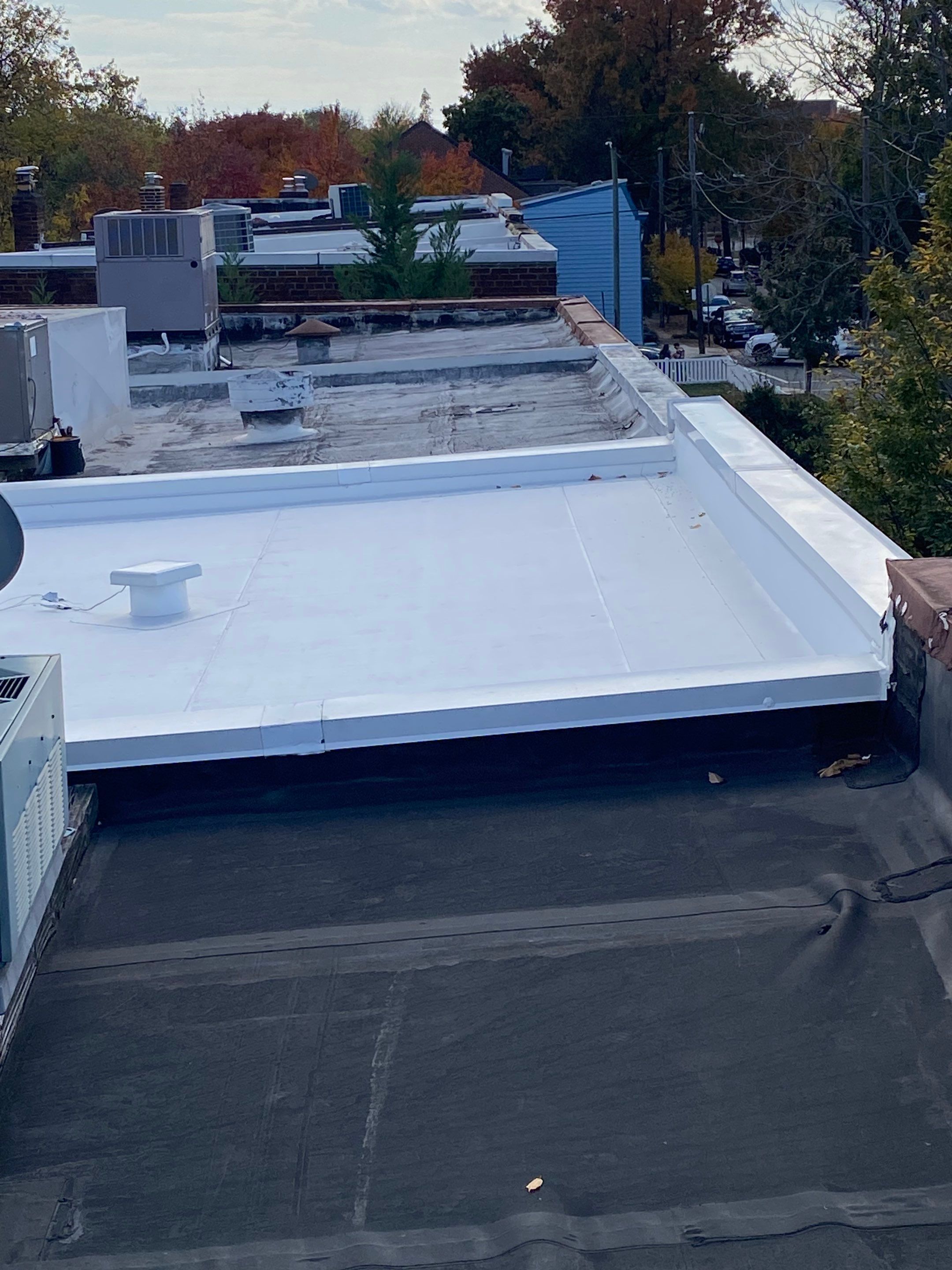 Alexandria: Residential Flat Roof Replacement with Mule Hide TPO Membrane by RM Banning, Inc.
