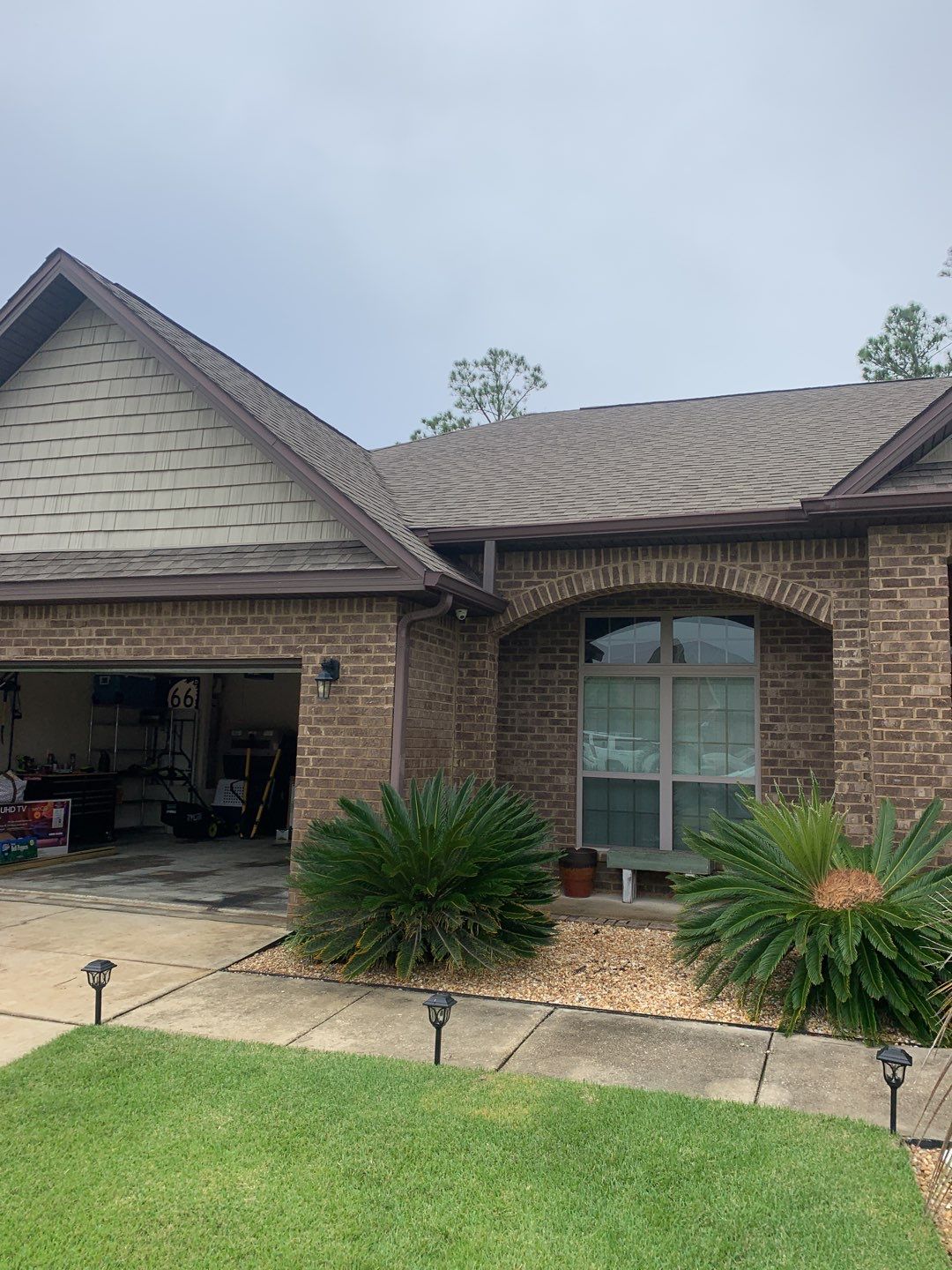 Replace gutter using Royal Brown in Panama City FL by Gutter Professors