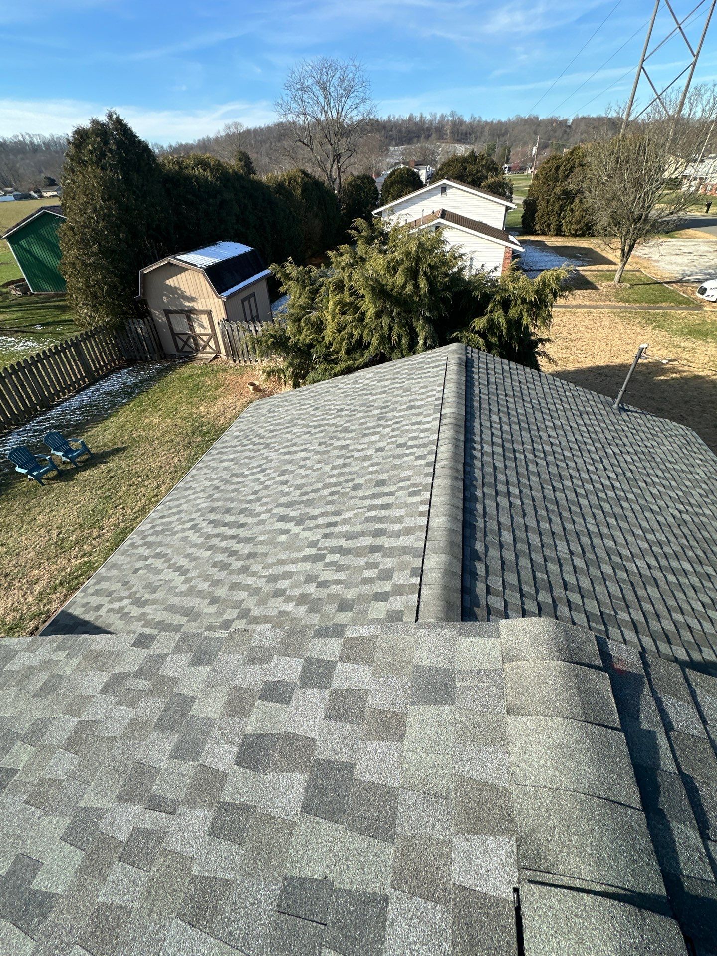 Residential Roofing Installation using GAF Timberline HDZ Charcoal by Rainstoppers Roofing