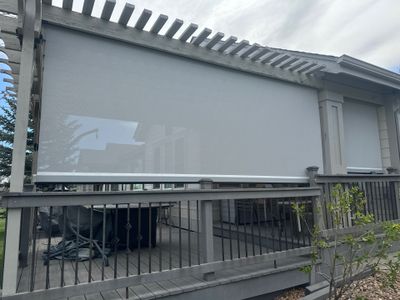 Exterior All-Weather MagnaTrack Screens Installation using Progressive MagnaTrack Screens