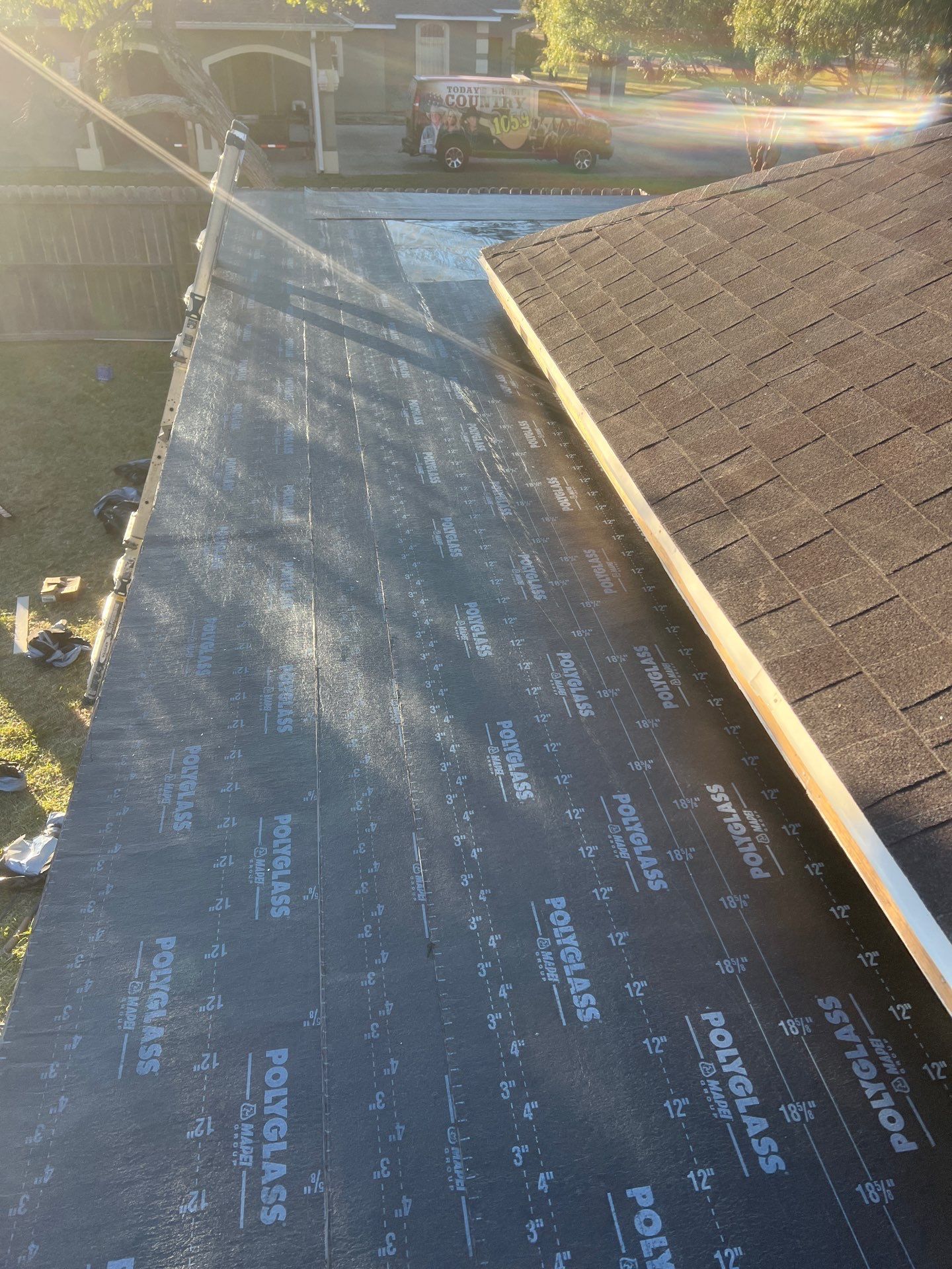 It Ain't Easy getting Shady  by Bayfront Roofing and Construction