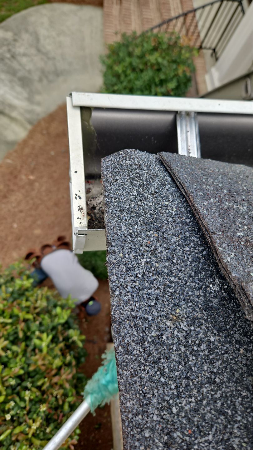 Roof Repair with PermaBoots, Gutter Installation, Cleaning, using 6" Seamless Gutters and Leaf Filter Guards by Indigo State Roofing