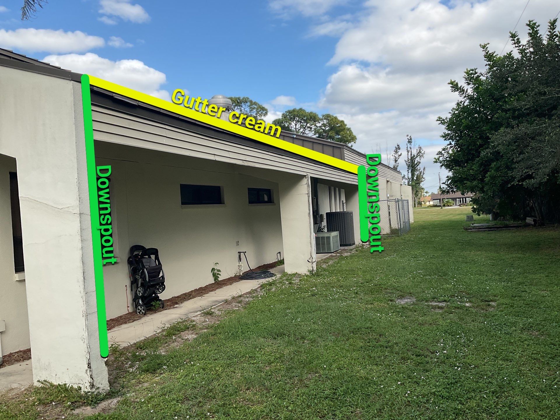 Cameo Gutters using Aluminum Seamless Gutters in Cape Coral FL by Gutter Professors
