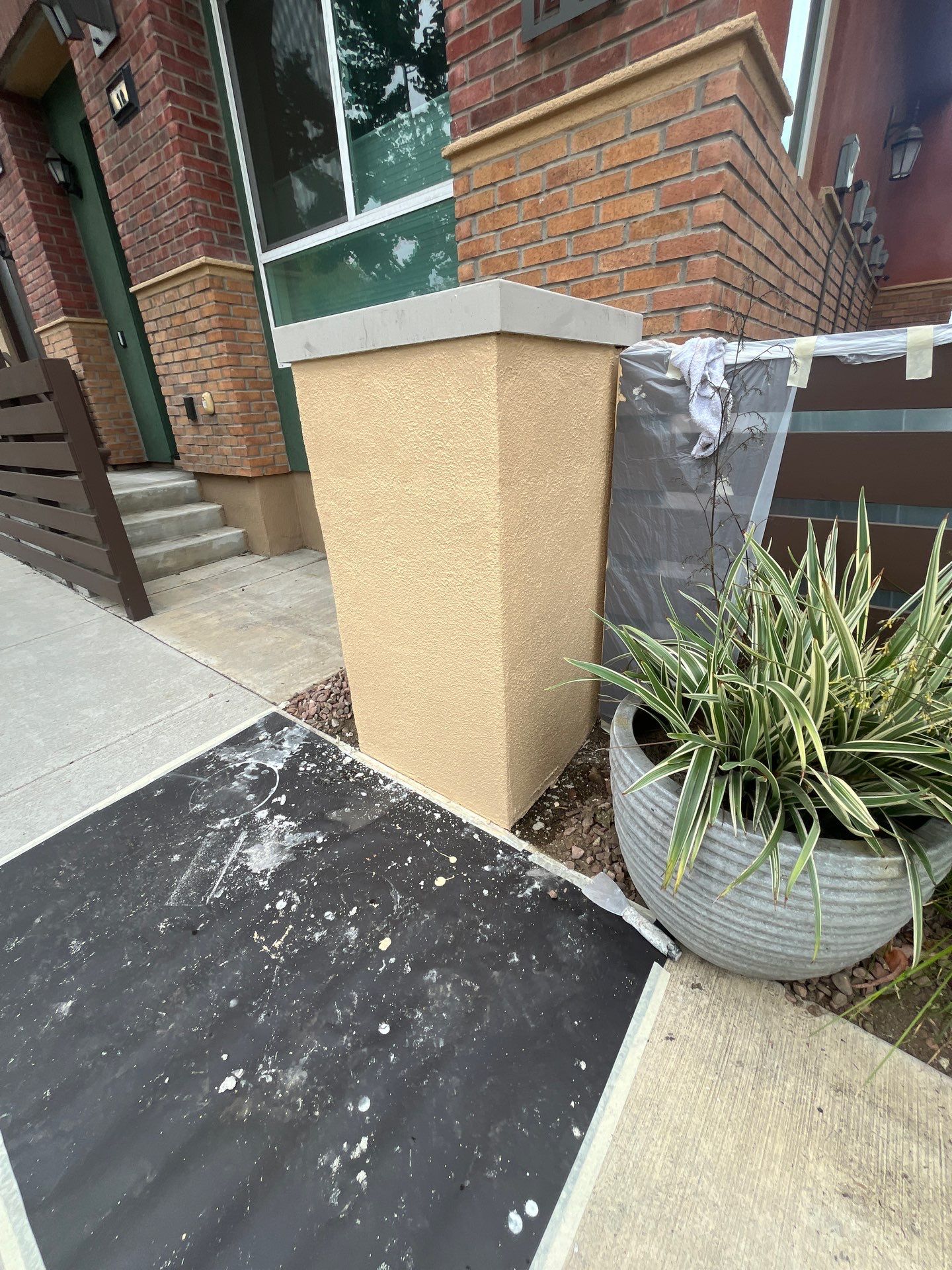 Pillar Stucco Repair in Glendora by One Stop Source