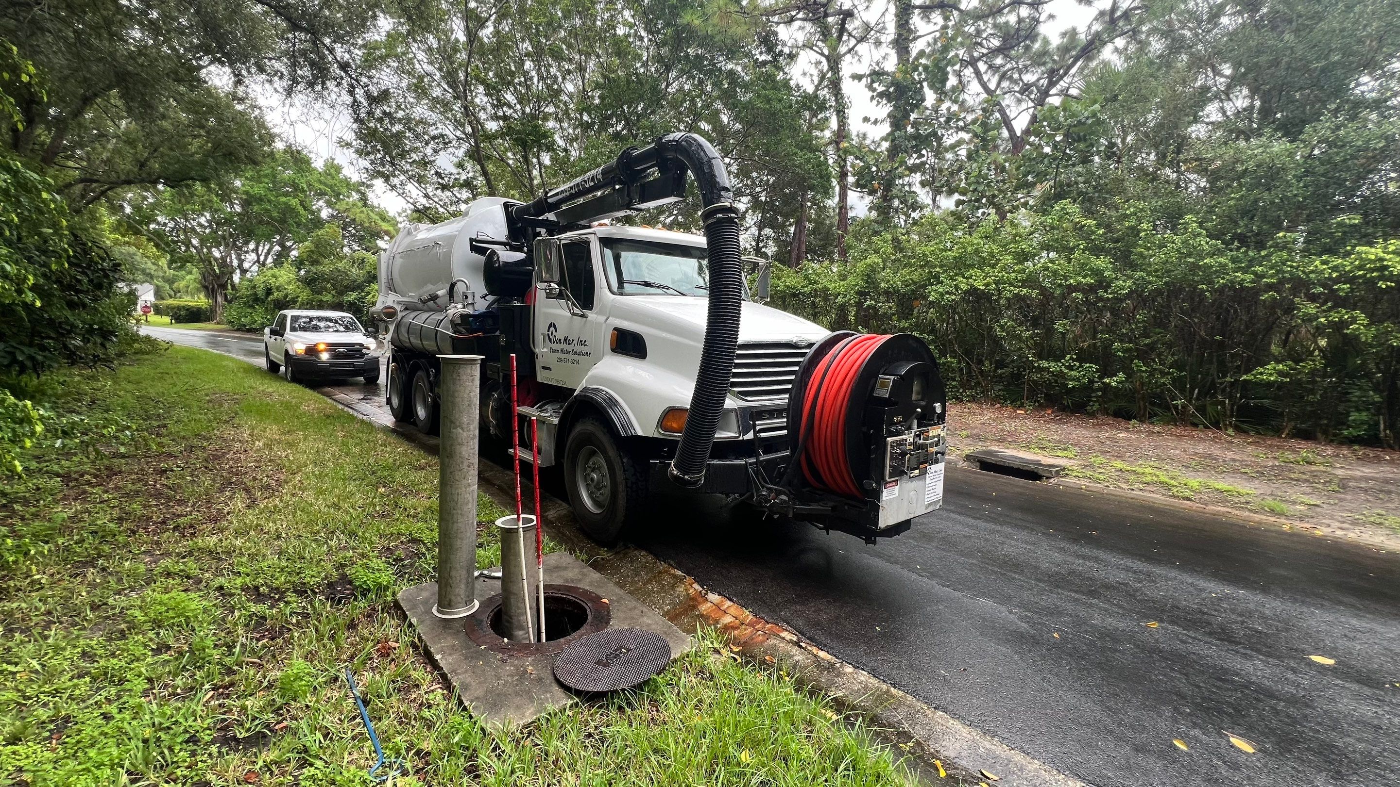 Naples Community Stormwater Catch Basin Cleaning by APS Power & Water