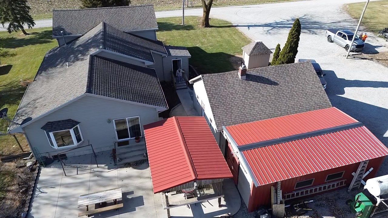 Standing Seam & Exposed Fastener Metal Roof Installation – Bluffton, IN by 4Ever Metal Roofing