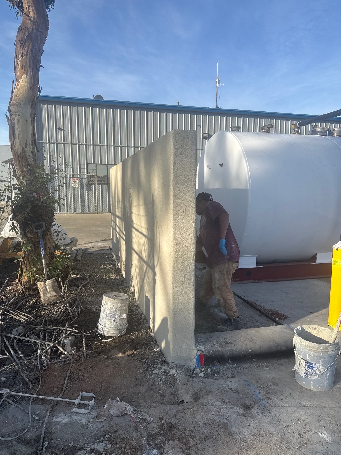 Outdoor Water Tank Installation & Piping Setup by Us Plumbing 