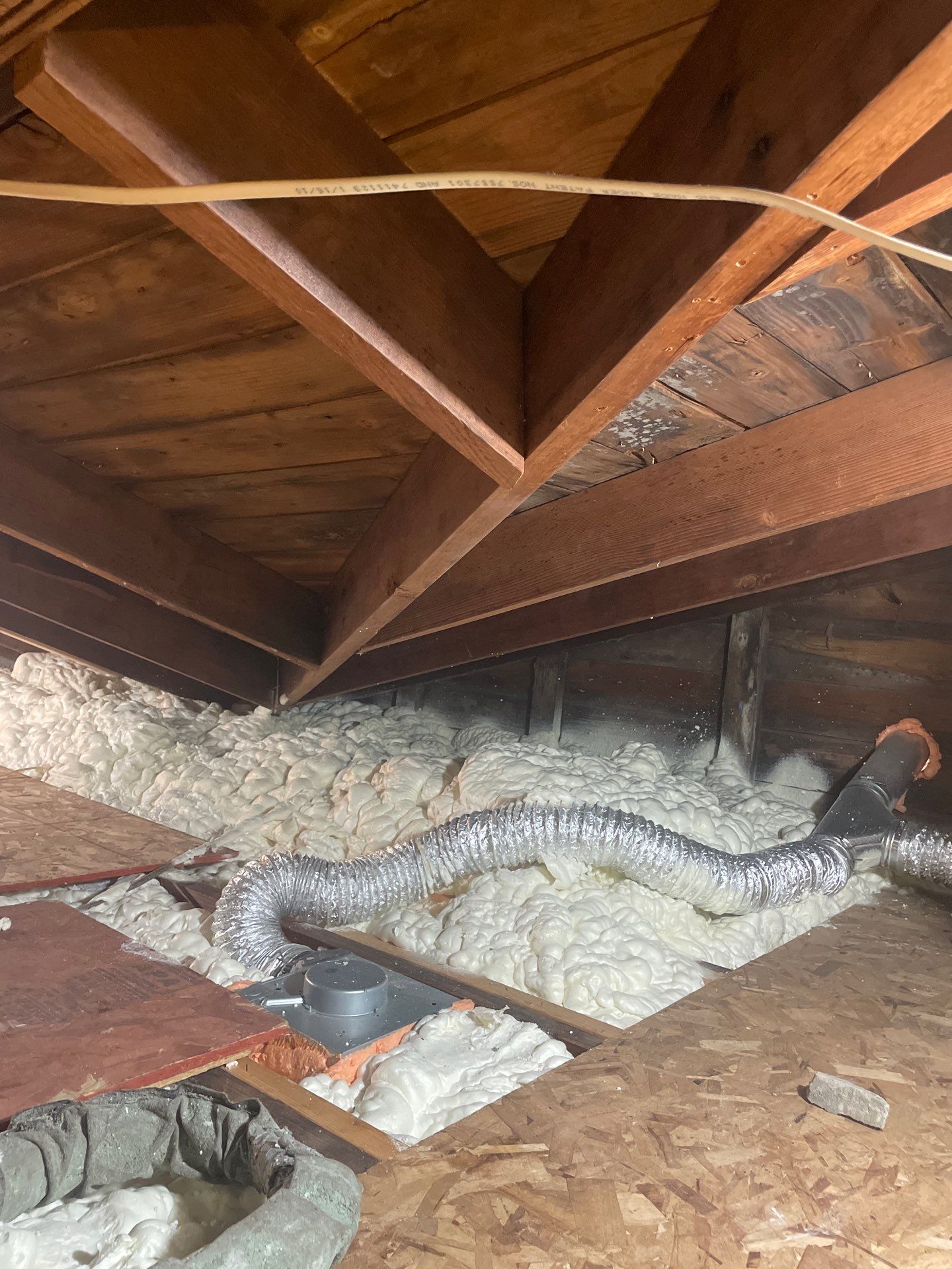 Open Cell to an Attic Flat by NYS Foam & Energy