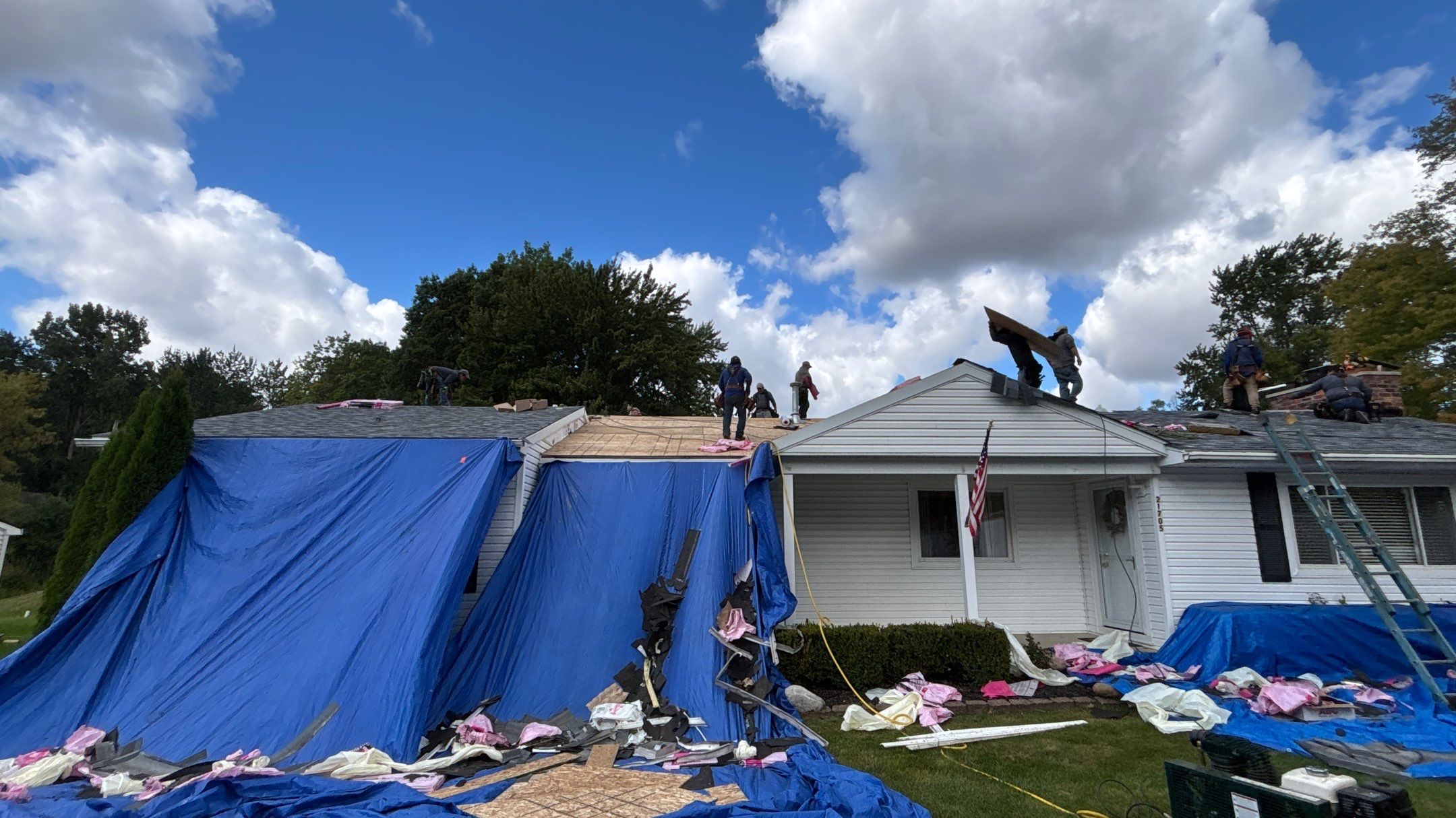 Roof Replacement using Owens Corning Slatestone Gray by 180 Contractors